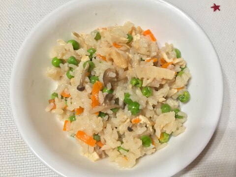 超簡単! きのこと油揚げの炊き込みご飯